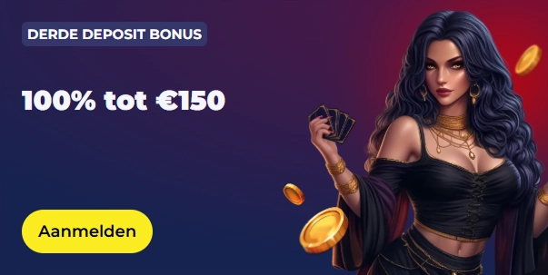 derde deposit bonus